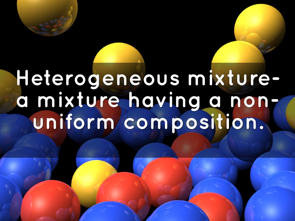 non example of heterogeneous mixture