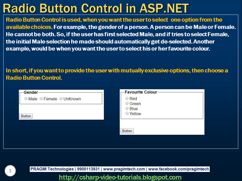asp net tutorial with c# example