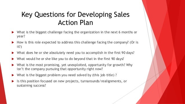 30 day sales plan example