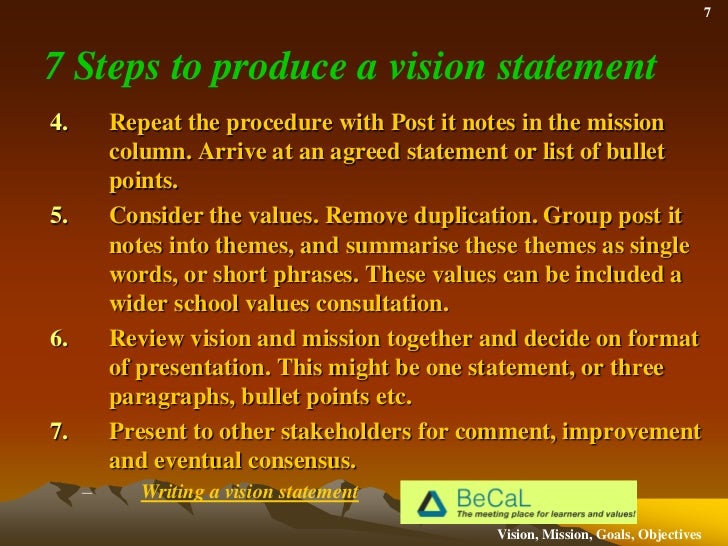 difference between vision and mission with example