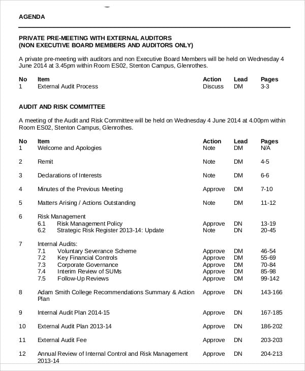 external audit planning memorandum example