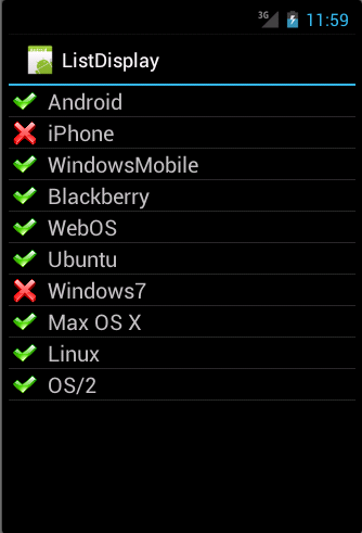 example of arrayadapter in android