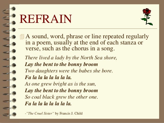 example of a poem that uses a refrain