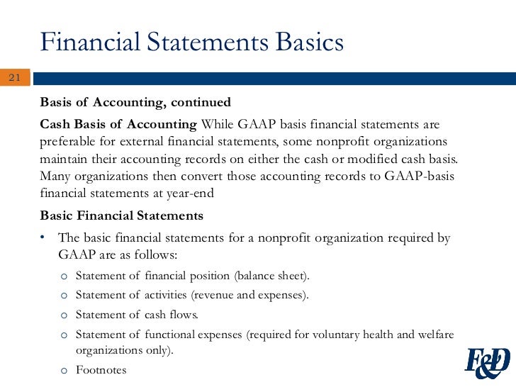 year end financial statement example