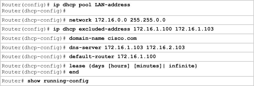 cisco 3750 dhcp configuration example