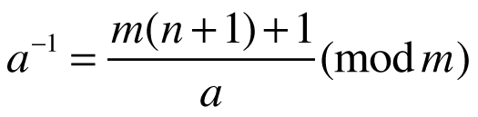 find multiplicative inverse modulo example