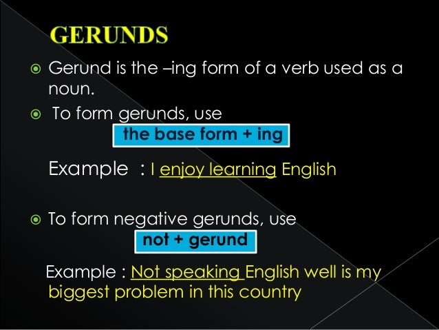 example gerund as object of transitive verb