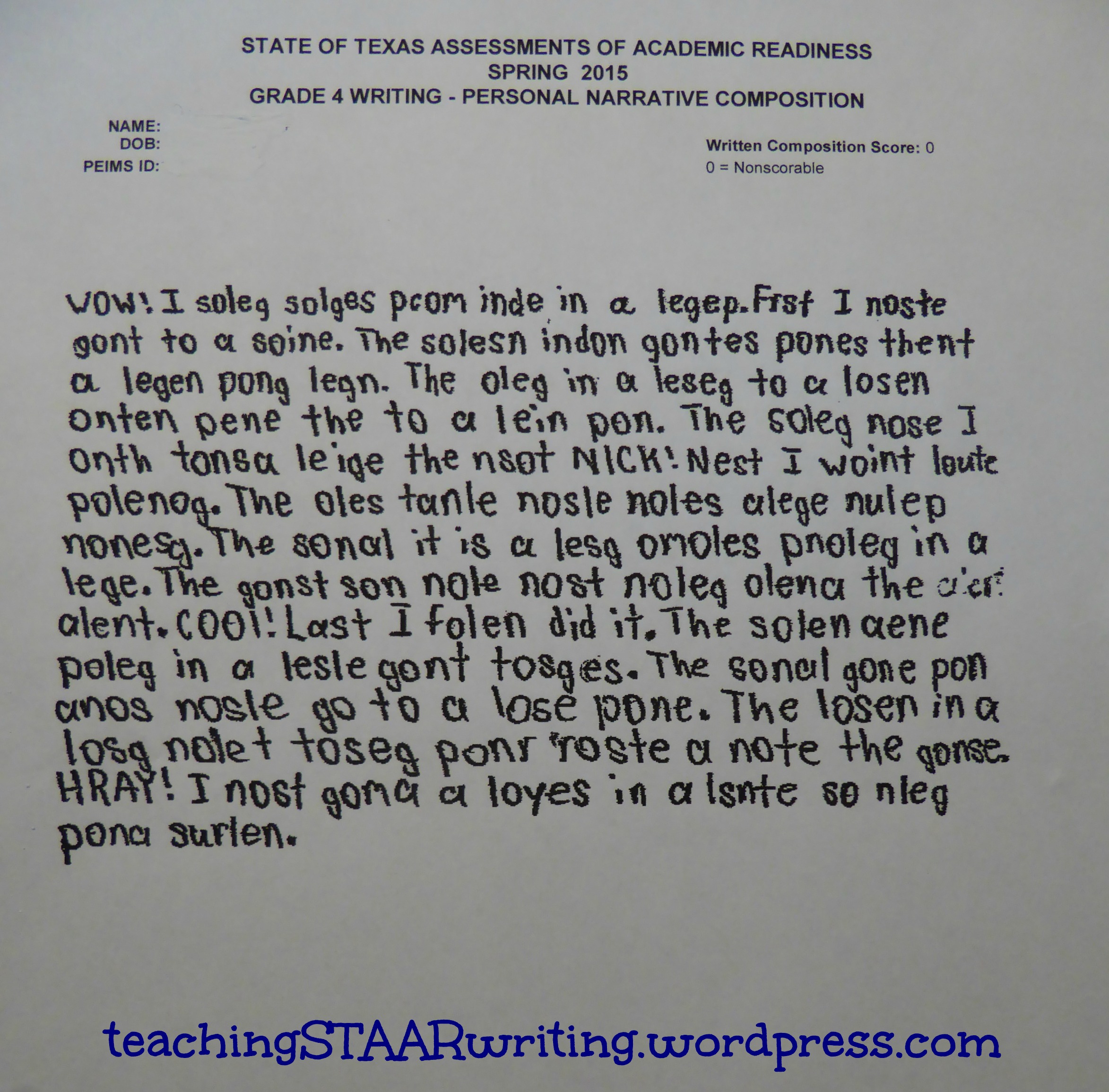 example of persuasive speech writing grade 4