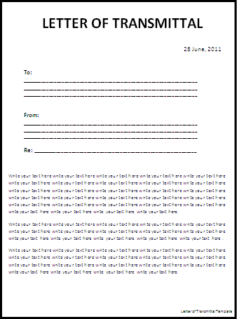transmittal letter example for proposal