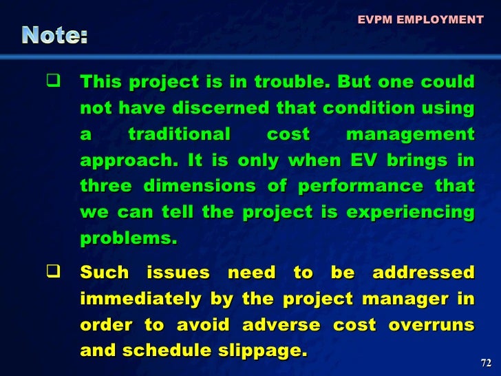 earned value management example problems
