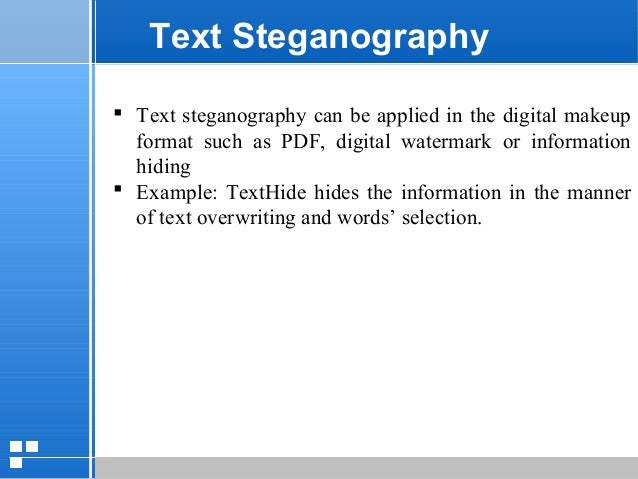 plaintext steganography with line shifting example