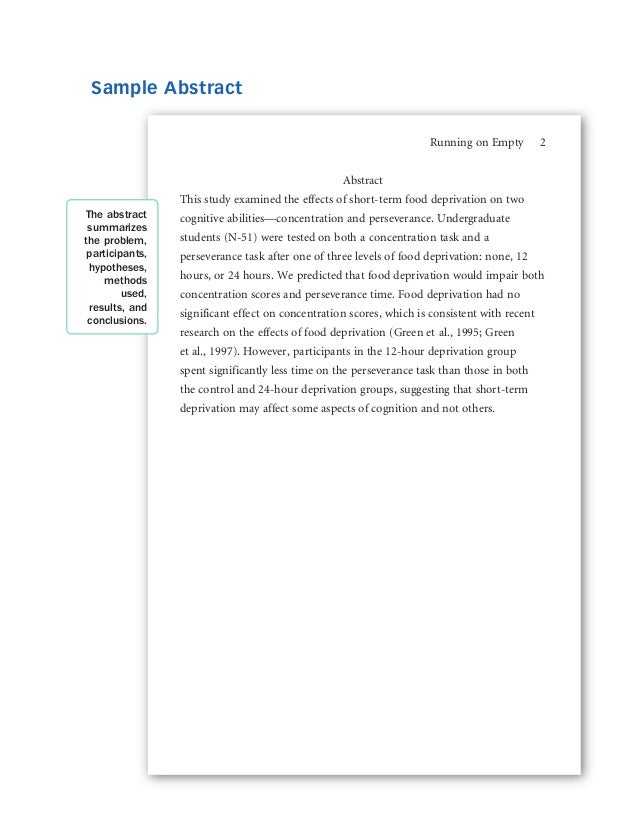apa style research paper example 2012