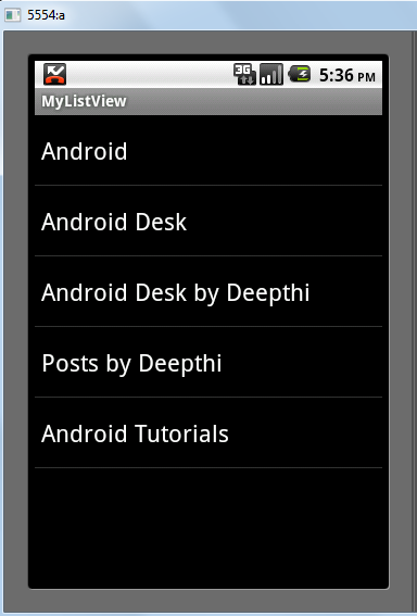 example of arrayadapter in android