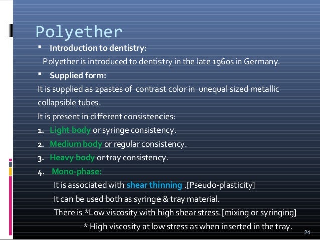 example of polyether impression material