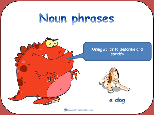 example sentence of a noun phrase