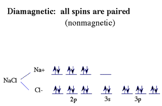 explain paramagnetic diamagnetic and ferromagnetic substances with example