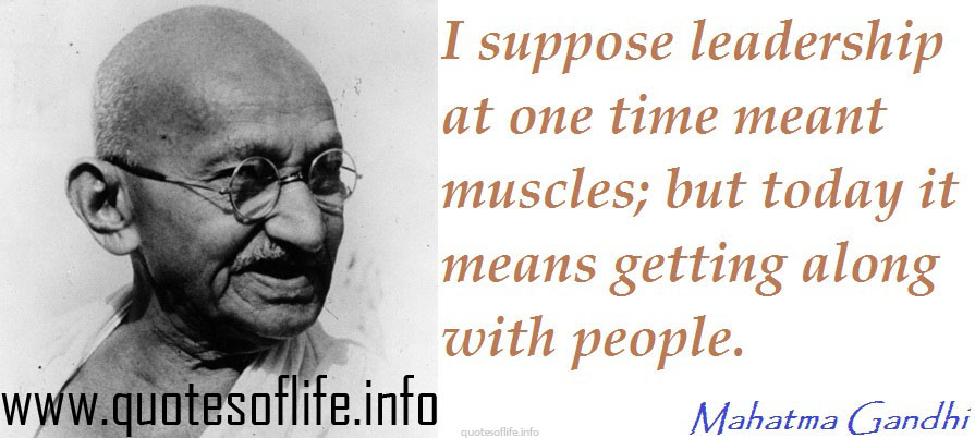 gandhi lead by example quote