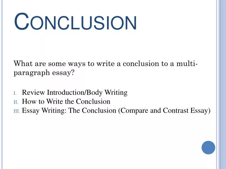 how to write a conclusion example