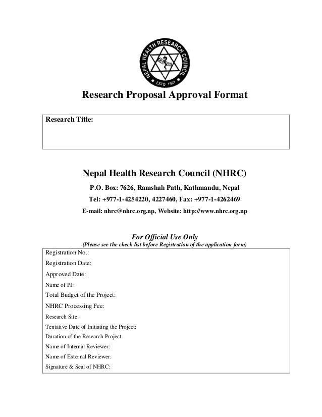 medical research proposal example pdf