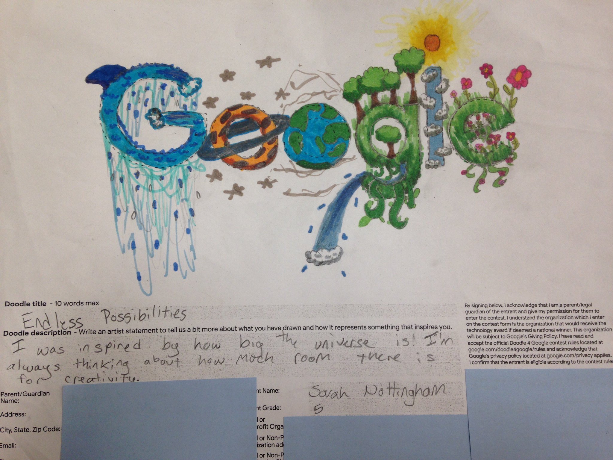 student grade 9 artist statement example