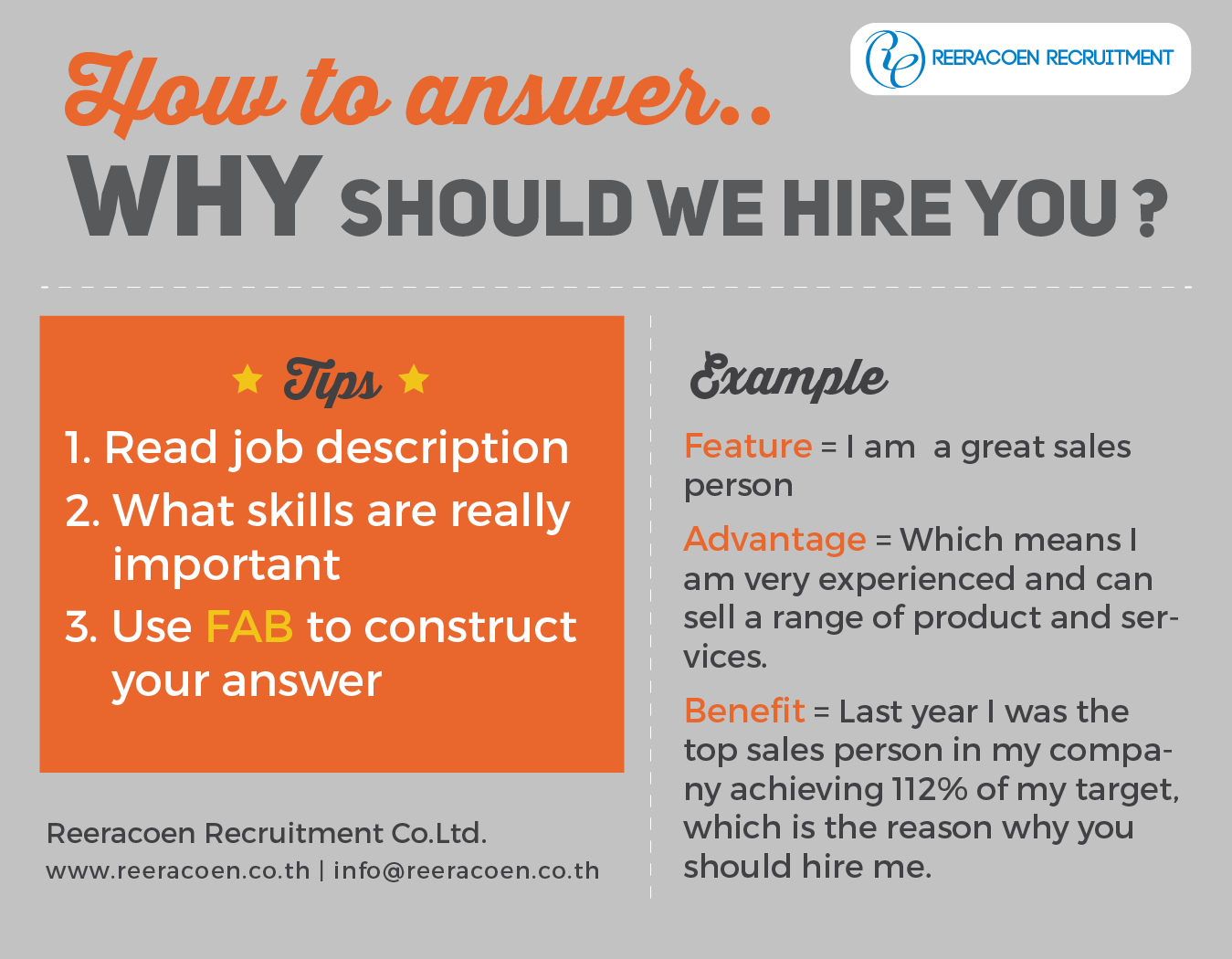 why should we hire you interview question example